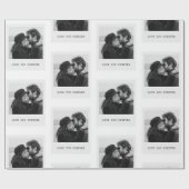 Personalized Photo  – Love You Forever Geschenkpapier (Flach)