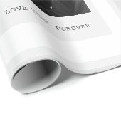 Personalized Photo  – Love You Forever Geschenkpapier (Rolleneckpunkt)