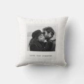 Personalized Photo – Love You Forever Kissen (Rückseite)