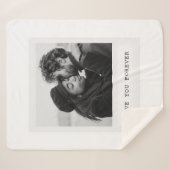 Personalized Photo – Love You Forever Sherpadecke (Vorderseite (Horizontal))