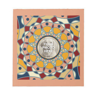 Personalized Photo Mandala Design Baby Shirt Notizblock