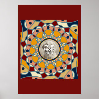 Personalized Photo Mandala Design Baby Shirt Poster