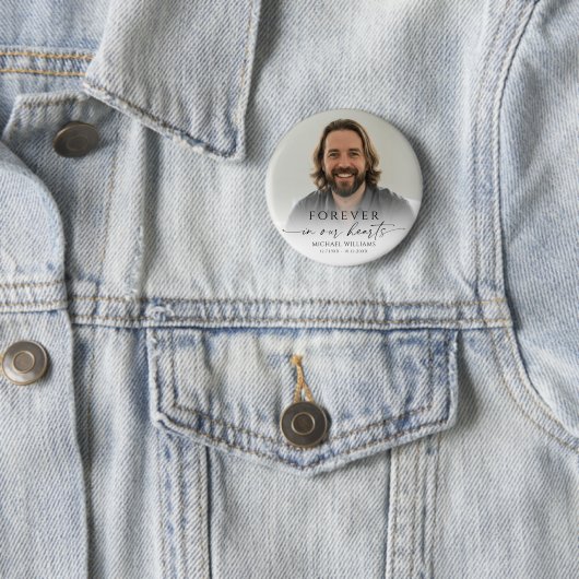 Personalized Photo Memorial Button (Beispiel)