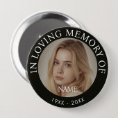 Personalized Photo Memorial Button (Vorne & Hinten)