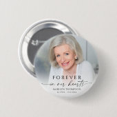 Personalized Photo Memorial Funeral Keepsake Button (Vorne & Hinten)