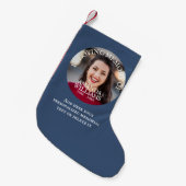 Personalized Photo Memorial Kleiner Weihnachtsstrumpf (Vorderansicht (hängend))