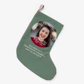 Personalized Photo Memorial Kleiner Weihnachtsstrumpf (Vorderansicht (hängend))