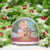 Personalized Photo Merry Christmas Custom Name Schneekugeln (Weihnachten)