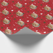 Personalized Photo Merry Christmas Geschenkpapier (Ecke)