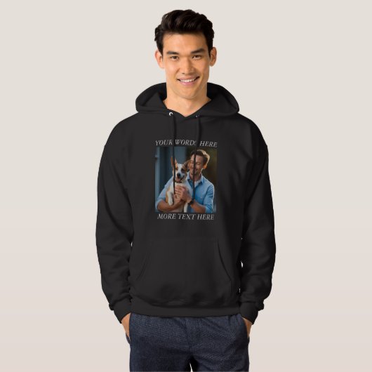 Personalized Photo & Message Hoodie (Vorne ganz)