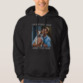 Personalized Photo & Message Hoodie (Vorderseite)