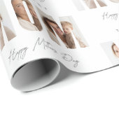 Personalized Photo MOM Happy Mother's Day Geschenkpapier (Rolleneckpunkt)