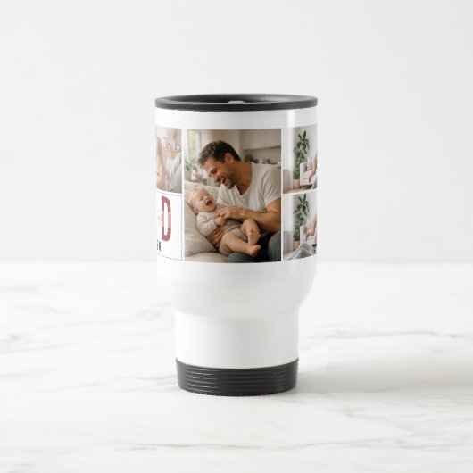 Personalized Photo Mug – Our First Father’s Day Reisebecher (Mittel)