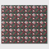 Personalized Photo Name Merry Christmas Geschenkpapier (Flach)