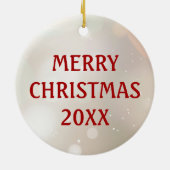 Personalized Photo Our First Christmas Together Keramik Ornament (Hinten)