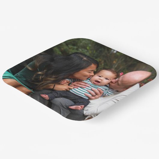 Personalized Photo Pappteller (Gewinkelt)