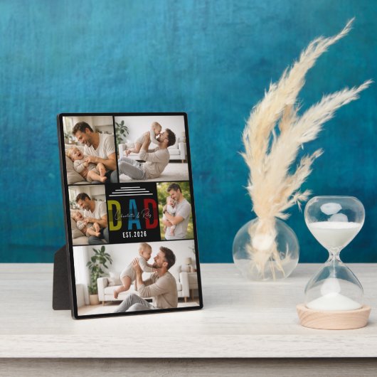 Personalized Photo Plaque | Our First Father’s Day Fotoplatte (Seite)