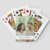 Personalized Photo Playing Cards - Custom Wedding Spielkarten (Rückseite)