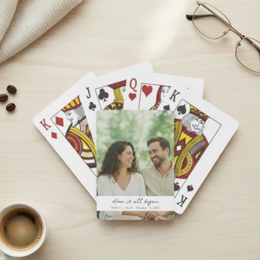 Personalized Photo Playing Cards - Custom Wedding Spielkarten
