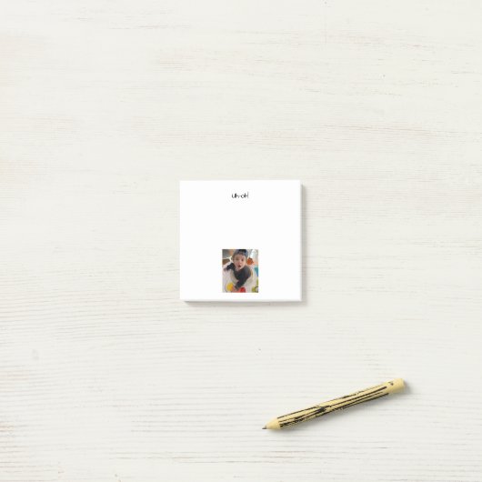 PERSONALIZED PHOTO POST-IT notes Post-it Klebezettel (Auf Schreibtisch)