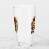 Personalized Photo Retro Bahamas Tropical Beach Glas (Rechts)
