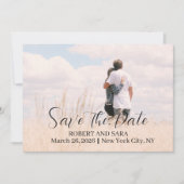 Personalized Photo Save the Date Card Ankündigung (Vorderseite)