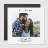Personalized Photo Save the Date magnet (Vorne/Hinten)