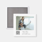 Personalized Photo Save the Date Wedding magnet (Vorderseite/Rückseite)