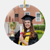 Personalized Photo Senior Year Graduation Keramik Ornament (Hinten)