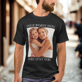 Personalized Photo Shirt with Custom Wording
