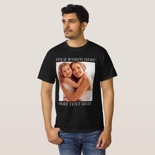 Personalized Photo Shirt with Custom Wording (Vorne ganz)