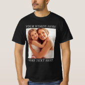 Personalized Photo Shirt with Custom Wording (Vorderseite)