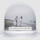 Personalized Photo Snow Globe Schneekugeln (Vorderseite)
