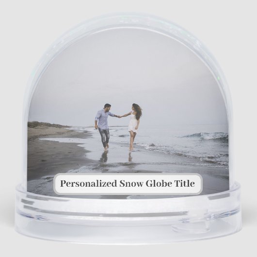 Personalized Photo Snow Globe Schneekugeln (Rückseite)