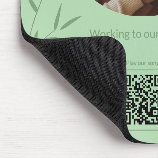 Personalized Photo Song Code Mousepad (Ecke)