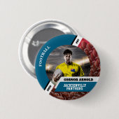 Personalized photo sports button/pin football butt button (Vorne & Hinten)