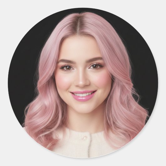 Personalized Photo Sticker Custom Picture Design (Vorderseite)