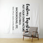 Personalized Photo Tapestry Wandteppich (Beispiel (Horizontal))