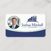 Personalized Photo Tax Preparer Professional Visitenkarte (Vorderseite)