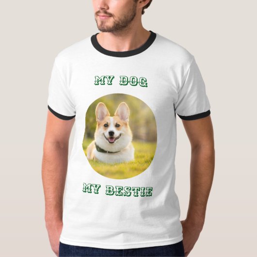 Personalized Photo Template for My Dog - My Best T-Shirt (Vorderseite)