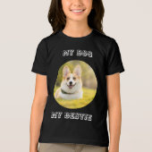 Personalized Photo Template for My Dog - My Best Tri-Blend Shirt (Vorderseite)