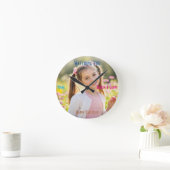 Personalized Photo & Text Custom Birthday Gift Runde Wanduhr (Zuhause)