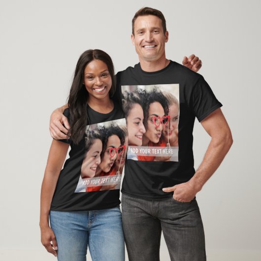 Personalized Photo & Text Or Name T-Shirt (Unisex)