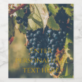 Personalized Photo & Text  Weinetikett (Einzelnes Label)