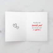 Personalized Photo Valentine's Day | My Favorite  Karte (Innenseite)