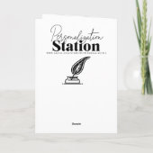 Personalized Photo Valentine's Day | My Favorite Karte (Rückseite)