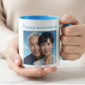 Personalized Photo Wedding Anniversary Mug Tasse