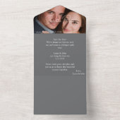 Personalized Photo Wedding Card Custom Text  All In One Einladung (Innen)