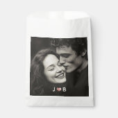 Personalized Photo Wedding Custom Initials Treat Geschenktütchen (Vorderseite)