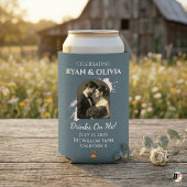 Personalized Photo Wedding Paw Print & Drinks On M Dosenkühler